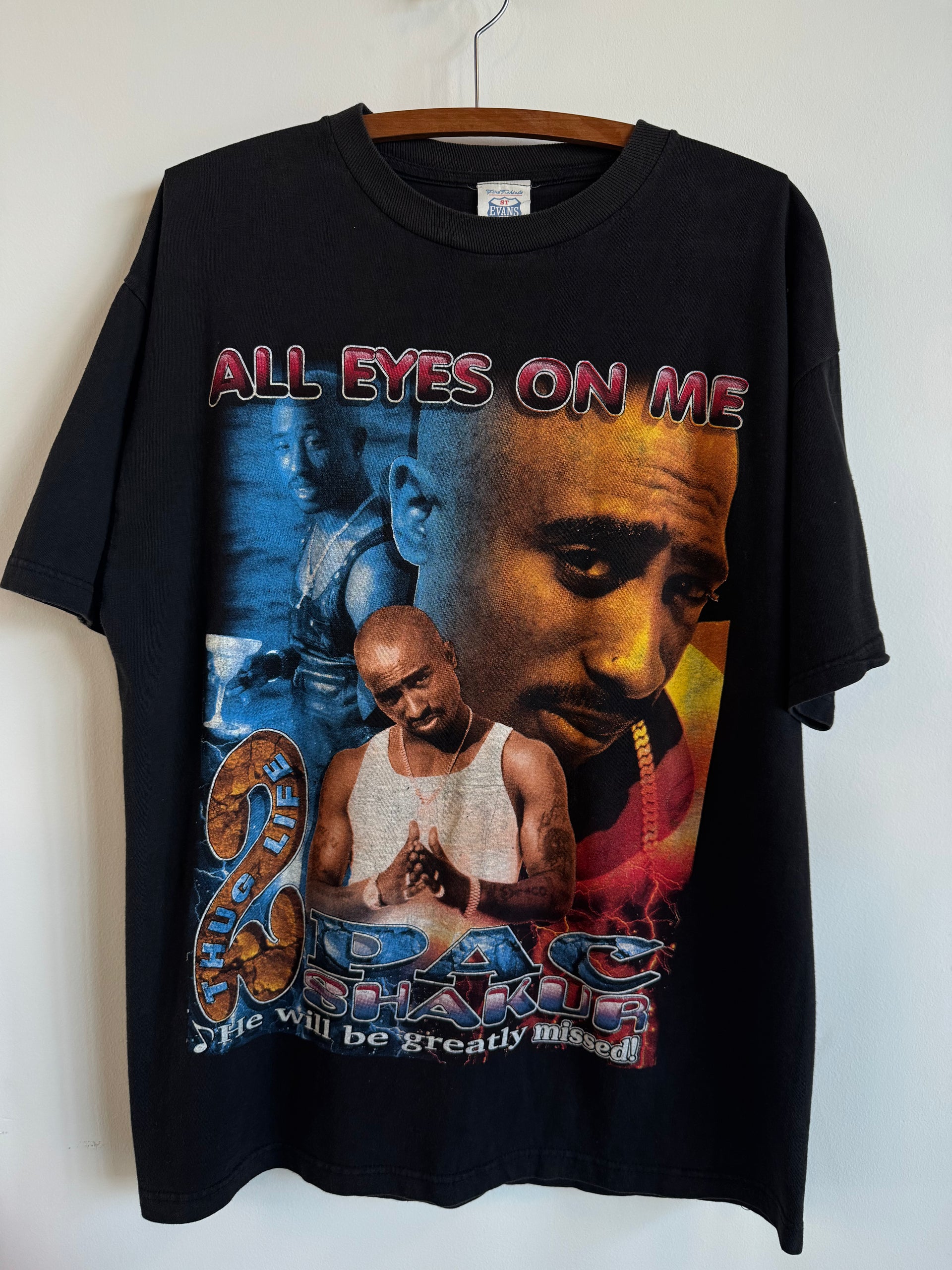 激レア 2PAC \"ALL EYES ON ME\" VINTAGE TEE Tupac All Eyes On Me Vintage T-Shirt - Interscope Records