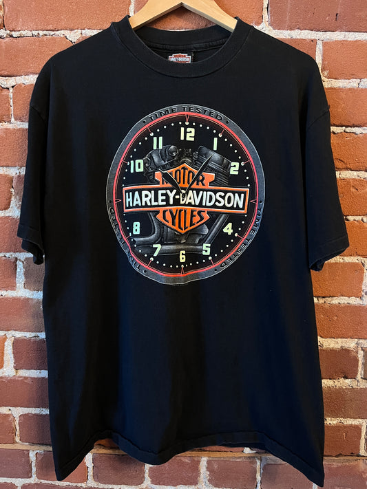 Harley Davidson Time tested watch glow in the dark graphic / Las Vegas back graphic '94
