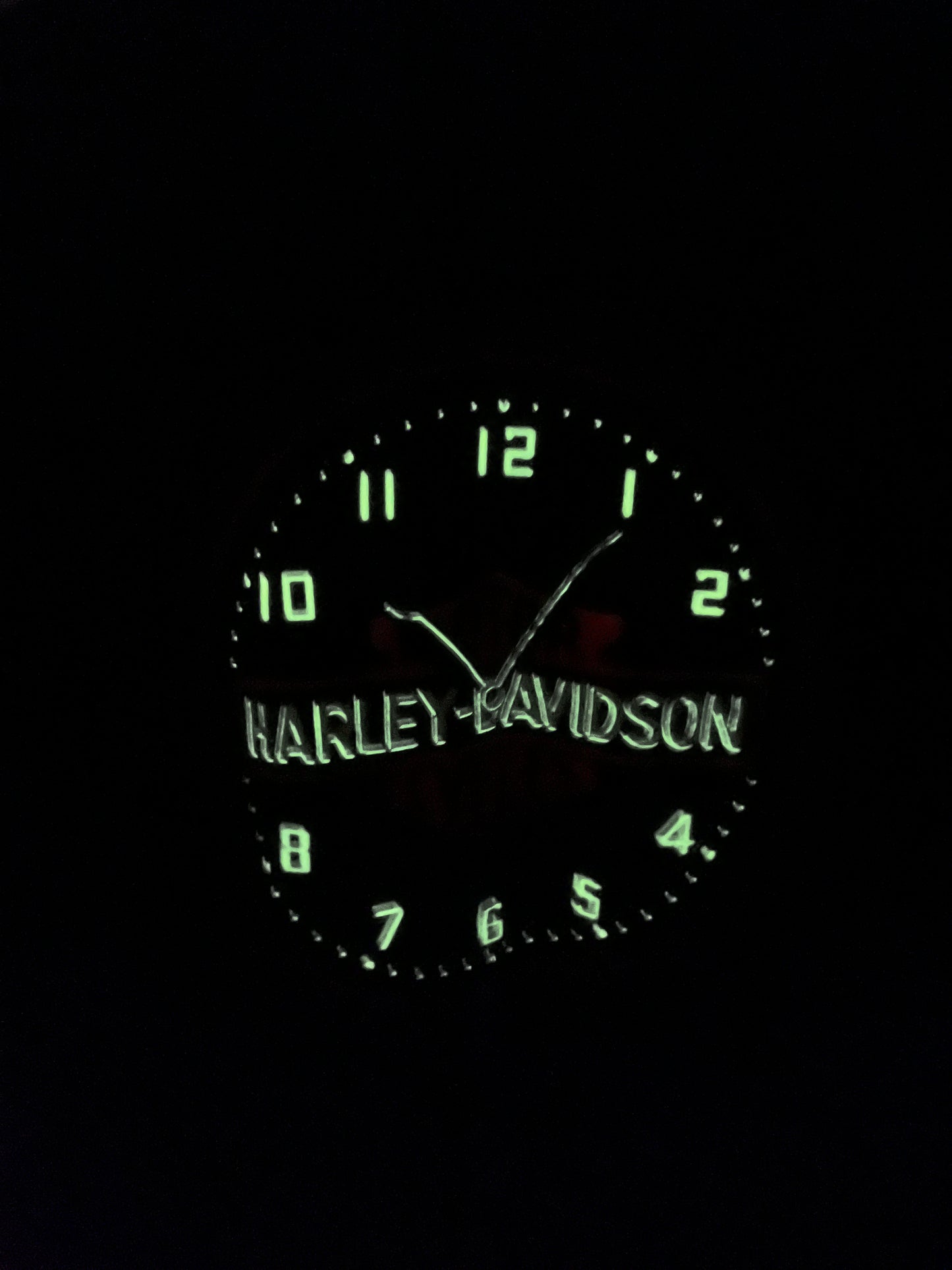Harley Davidson Time tested watch glow in the dark graphic / Las Vegas back graphic '94
