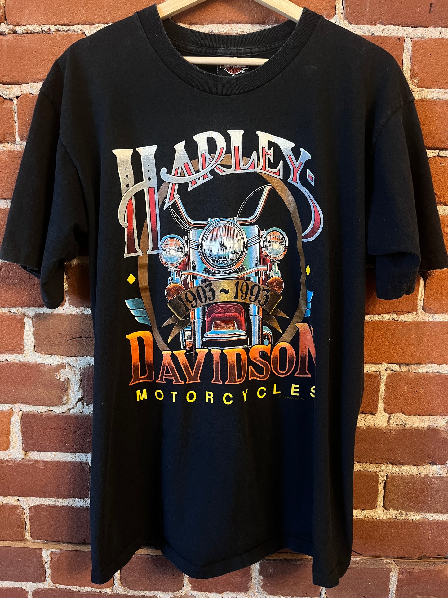 Harley Davidson Motorcylces graphic of Tacoma, Washington '92