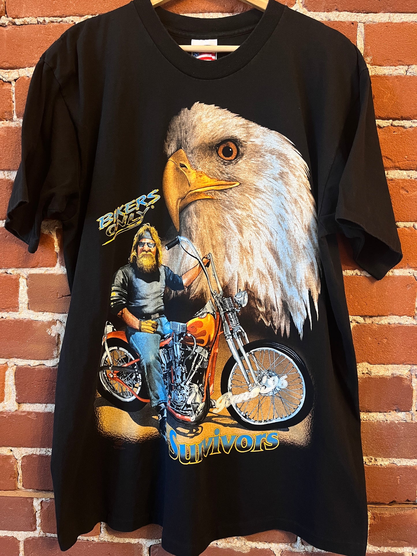 Bikers Only Survivors Eagle graphic Reno '96